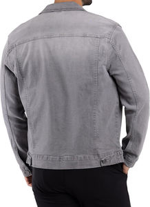 Veste en jean vintage pour homme de qualité supérieure du meilleur fournisseur, nouvelle collection printemps, en polyester, élégante, respirante, imperméable et à séchage rapide - Product Image 5