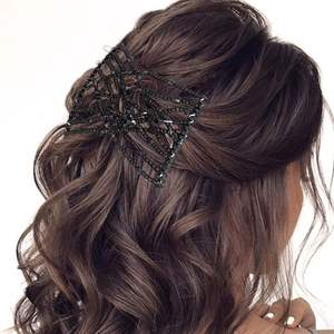 Peine mágico elástico con cuentas para el cabello, horquillas dobles elásticas para novias, peines para el cabello para mujeres, accesorios DIY para peinados. - Product Image 6