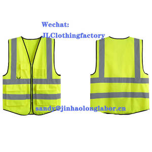 Haute visibilité jaune vert sécurité gilet de sécurité réfléchissant veste vêtements de travail imperméables pour les ingénieurs Logo personnalisable - Product Image 4