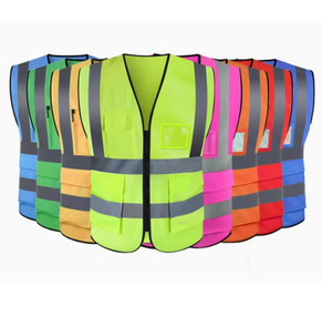 Barato Hi Vis Seguridad Reflectante Construcción al aire libre Chaleco DE SEGURIDAD reflectante Chaqueta Seguridad personal Construcción Ropa unisex - Product Image 5