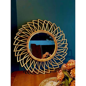 Fantaisie Antique Européenne Rotin Miroir Mur Beauté Pas Cher Pour Dressing De Gros 99 Or Données Viet Nam - Product Image 6