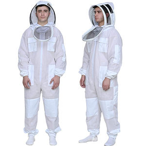 Traje de protección de apicultura de alta calidad Traje de abeja de algodón blanco duradero para niños que garantiza la seguridad y la comodidad durante la apicultura - Product Image 1
