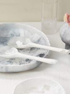 Juego de Cubiertos para Ensalada de Resina Moderna con Cuchara y Tenedor, Ecológico, Apto para Lavavajillas, Cubiertos para Fiestas con Mango Largo - Product Image 3