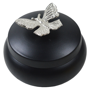 Recipiente Decorativo Económico para Almacenamiento de Especias, Contenedor de Hierro con Tapa, Perfecto para Cocina, Redondo, Plateado y Negro, Decorado, Azucarero - Product Image 1