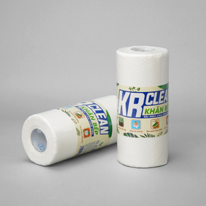 Krclean-Toallas de cocina blancas, reutilizables, ecológicas, absorbentes, tela suave no tejida para uso multiusos, 50 hojas - Product Image 3