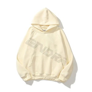 Sudaderas con capucha doble para hombre de talla grande de maternidad de Color sólido, ajuste holgado, 100% algodón, logotipo personalizado, Sudadera con capucha de fábrica en blanco - Product Image 4