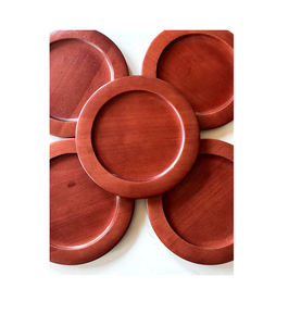 Assiette de chargeur en bois La meilleure qualité la plus exigeante à la taille moderne Plats à gâteaux Assiette de vaisselle Design unique naturel - Product Image 3