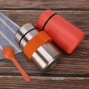 กระติกน้ำร้อนสแตนเลสคุณภาพสูงแบบใหม่สำหรับเด็ก พร้อมช้อนในตัว เก็บความร้อนได้นาน - Product Image 5