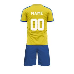 Uniforme de Fútbol Personalizado para Hombre, Conjunto Completo de Alta Calidad, Camisetas de Equipo para Adultos, 100% Poliéster, Secado Rápido, Antibacteriano - Product Image 3