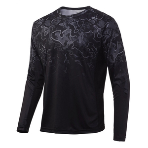 Vêtements de pêche à sublimation, UPF 50, vêtements de pêche vierges, couleur unie, manches longues pour homme, vêtements de pêche à séchage rapide - Product Image 1