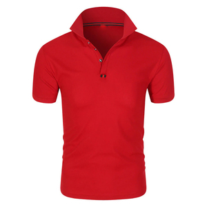 Polo liso de manga corta para hombre, camisetas deportivas de golf informales de algodón ajustadas a la moda, polos personalizados para hombre 2023 - Product Image 5