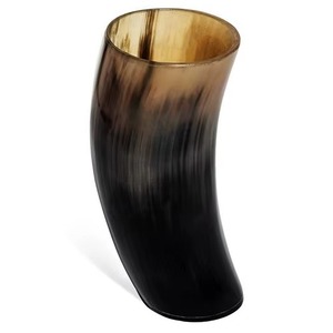 Mug en verre artisanal de qualité supérieure en corne de buffle, écologique, petite taille, logo personnalisé - Style animal marin rustique ARTISANAT - Product Image 1