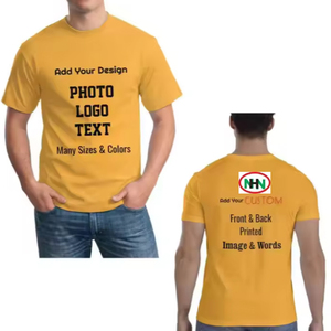 T-shirt en coton pour hommes et femmes, grande taille, logo de marque personnalisé, respirant, écologique, imprimé graphique surdimensionné - Product Image 5