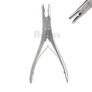 Rongeurs ortopédicos de hueso de alta calidad, doble articulación, instrumentos quirúrgicos curvos rectos de 180mm/240mm, acero inoxidable - Product Image 6