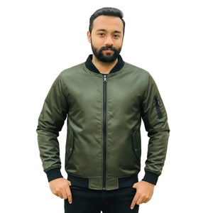 Venta caliente OEM personalizado Vintage Bomber chaqueta hombres Streetwear transpirable de gran tamaño Racing alto peso Bomber chaquetas Unisex - Product Image 1