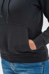 Sudadera con Capucha para Mujer, Color Negro, Estilo Nuevo, Informal, Material de Algodón, Sudadera con Capucha para Mujer para Invierno - Product Image 3