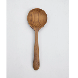 Cuchara de Cocina Moderna Clásica de Madera con Mango Largo Curvo, Ecológica, Utensilios de Cocina de Madera con Acabado Espejo Premium - Product Image 1