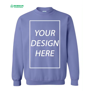 Sudadera con Capucha de Poliéster/Algodón de Colores Sólidos al por Mayor de Fábrica, Sudadera Térmica de Manga Larga con Cuello Redondo para Hombre, Talla Grande - Product Image 3