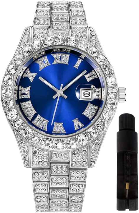 Keeping Time to Cherishing Memories of Moissanite Diamond Mechanical Standard Quality Quartz Time to Power of Man Watch