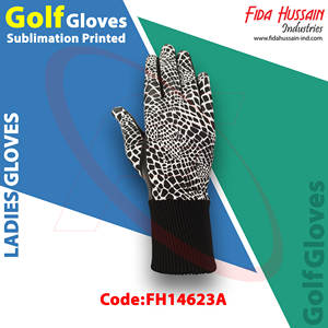 Guantes de golf de cuero suave Premium de alta calidad para mujer Guantes deportivos impresos por sublimación al por mayor para mujer - Product Image 2