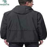 Chaqueta Softshell con Capucha Razorts International, Talla Grande, Impermeable, Cortavientos, con Cierre, para Viajes de Invierno, Transpirable y de Secado Rápido