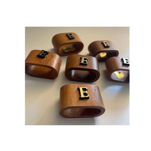 Anneaux de serviette en bois décoratifs, conçus pour des tables élégantes, des dîners, des mariages, des fêtes, des hôtels, des restaurants et des maisons - Product Image 5