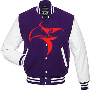 OEM personalizado de la mejor calidad de lona de béisbol Varsity CHAQUETAS-Adultos y niños personalizado Letterman Varsity chaqueta - Product Image 1
