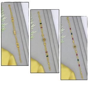 24K Gold Plated Luxury <b>Bracelet</b> for Women Saudi Arabia Dubai Fashion Trendy Alloy Bead Wedding for Parties China Wedding - Product Image 2