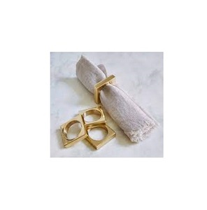 Leaf Design 100% Natural Brass Napkin Ring Custom Design Wholesale Price <b>Wedding</b> Party Use <b>Table</b> <b>Decorate</b> High Quality - Product Image 2