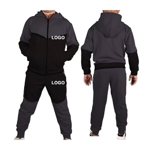 OEM Custom Solid Lightweight Kids Tracksuits <b>Boys</b> Hoodies and Sweatpants with Elastic Waist Closure Clothes Sets - Product Image 4