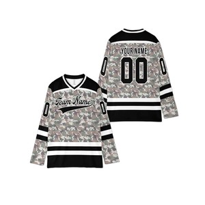 Equipo de hockey Jerseys Sublimado de hockey sobre hielo Jersey Fabricante Personalizado Poliéster Ropa deportiva Hombres Camisetas de secado rápido - Product Image 4