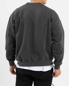 100% Cotton Custom Logo Winter Embroidered <b>Sweatshirts</b> Hoodies Men 300 GSM French Terry <b>Fleece</b> Crew Neck Custom Printing - Product Image 5