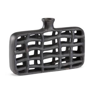 Luxury Design Chrome Color Metal <b>Vase</b> of <b>Small</b> Size With Flower on Base With High Quality With Sizes 4.25x3.25x3.25 Inches - Product Image 3