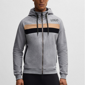 Sudadera con Capucha para Hombre, Diseño de Bloques de Color, Mejor Venta, Precio de Fábrica OEM para Compradores al por Mayor, Mangas Completas con Capucha Cómoda - Product Image 1