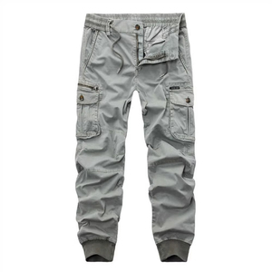 Wholesale Custom Man <b>Trouser</b> Casual Cargo Pants Cotton Zipper Washed Flared Cargo Pants Men Cargo Pants in a factory price - Product Image 2