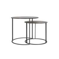 Table d'appoint ronde en métal de luxe moderne Tabouret d'appoint en métal Table basse design canapé-lit Mobilier d'angle pour chambre à coucher et salon