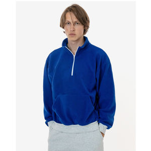 14oz. Sudadera de lana pesada Media cremallera Sudaderas con capucha de lana para hombre - Product Image 1