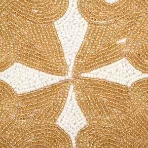 Mantel Individual con cuentas, cargador redondo hecho a mano para comedor de lujo y decoración de vacaciones, pieza única hecha a mano con cuentas, mantel, inauguración de la casa - Product Image 3