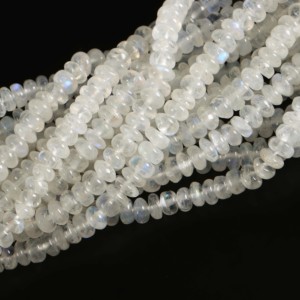 Perles rondes lisses en pierre de lune arc-en-ciel naturelle, pierres de lune arc-en-ciel, perles de pierres précieuses en vrac pour la fabrication de bijoux, fournitures par grossiste - Product Image 4