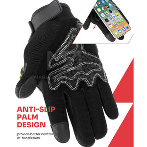 Guantes de Motocicleta de Cuero Hechos a Medida de Alta Calidad, con Pantalla Táctil, Dedos Completos, Unisex - Product Image 4