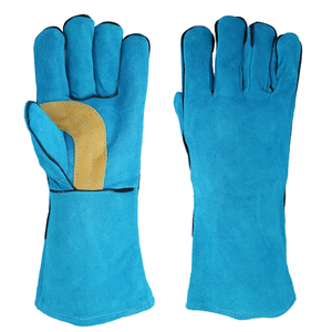 Best Quality Full <b>Finger</b> Cowhide Leather Welding <b>Gloves</b> Heavy Duty Comfortable Hand Grips Protective Trending Welding <b>Gloves</b> - Product Image 2