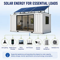 Casa Contenedor Solar Prefabricada, Edificio Modular de Acero con Paneles Solares Montados en el Techo para Uso en Apartamentos y Oficinas
