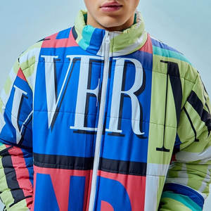 Veste matelassée à capuche vintage, fabriquée en usine, prix de gros, impression, style décontracté, fermeture éclair sur le devant - Product Image 6