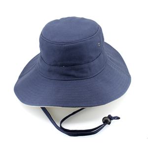 Sombrero de pescador para senderismo y aventura, venta al por mayor, de alta calidad, con correa para la barbilla y cierre de cordón, material de algodón, cómodo, elegante, de ala ancha, para hombre - Product Image 3