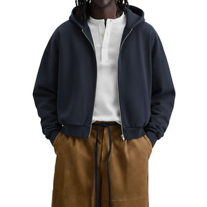 Sweat à capuche en coton délavé à l'acide pour hommes avec chemise intérieure personnalisée Streetwear vintage - Product Image 4