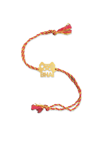 Personalised "<b>Initial</b>" Handmade Custom Rakhri Rakhi Rakhree Friendship Tie Bracelet - Product Image 3