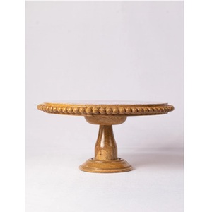 แท่นวางเค้กทำด้วยมือทำจากไม้พร้อมโมเสคด้านบนสำหรับตกแต่งเค้กและคัพเค้ก - Product Image 2