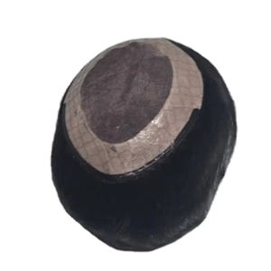 Toupet en cheveux humains Remy indiens de style Yaki Taz Hair BD, trame unique pour système capillaire pour hommes en dentelle - Product Image 6