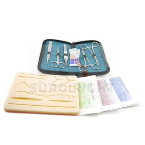 Kit de práctica de almohadilla, almohadilla de sutura para la piel, módulo de práctica, Kit de sutura para estudiantes de medicina veterinaria, almohadilla de piel de entrenamiento de instrumentos Surgiright - Product Image 2