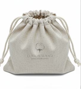 Sacs à cordon en coton de haute qualité 2026, les plus vendus, avec logo personnalisé imprimé, sac de shopping à cordon, emballage, utilisation efficace - Product Image 1